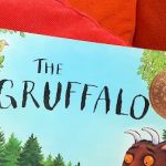 Gruffalo book on a sofa